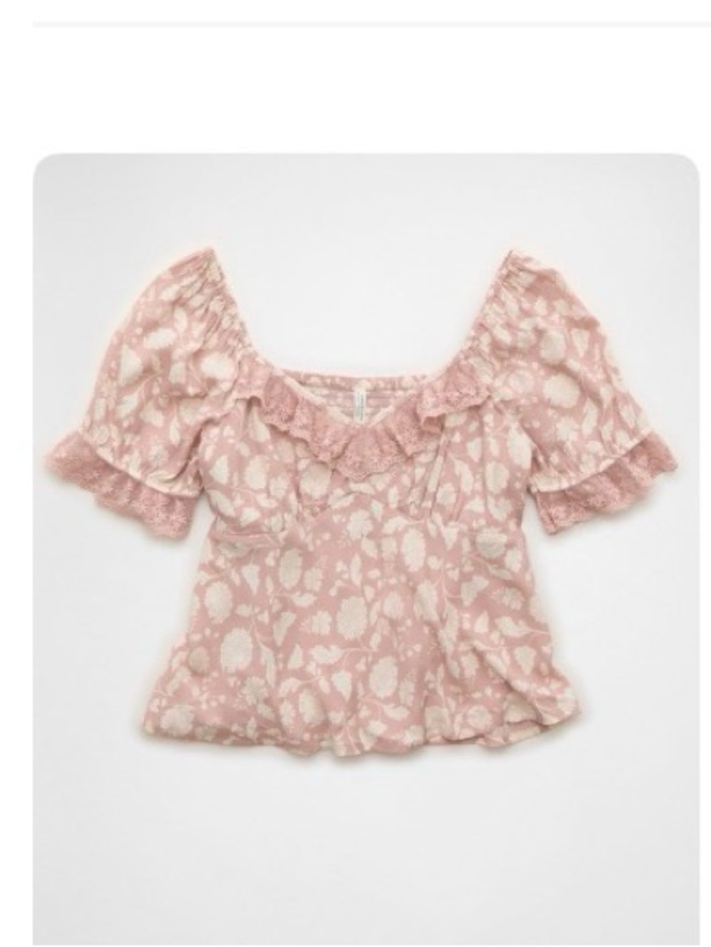 American Eagle Outfitters baby doll blouse - dusty pink